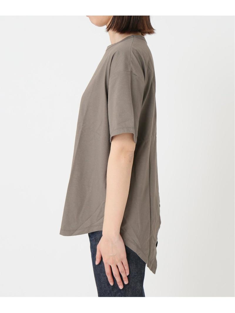 リネンコットンサイロバックスリットTee
