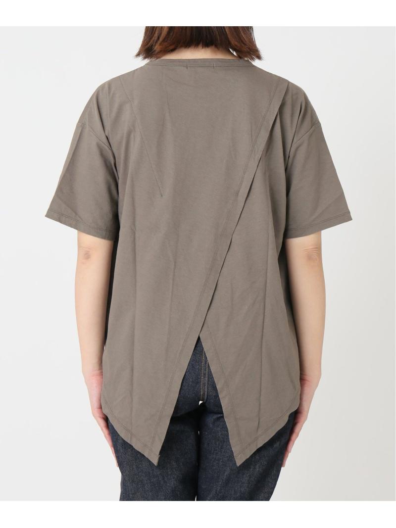 リネンコットンサイロバックスリットTee