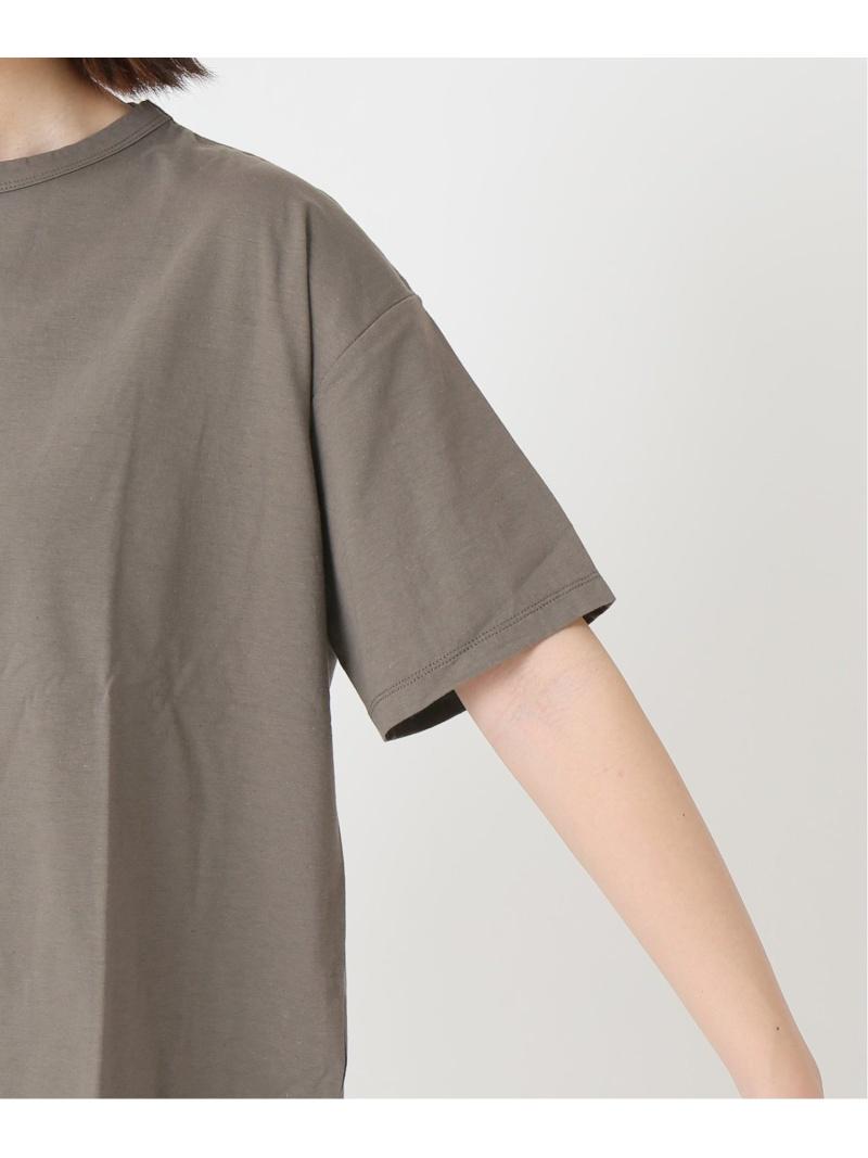 リネンコットンサイロバックスリットTee