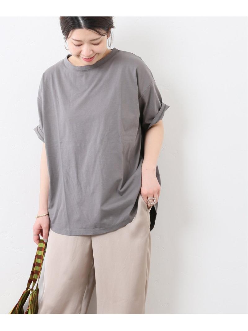 リネンコットンサイロバックスリットTee