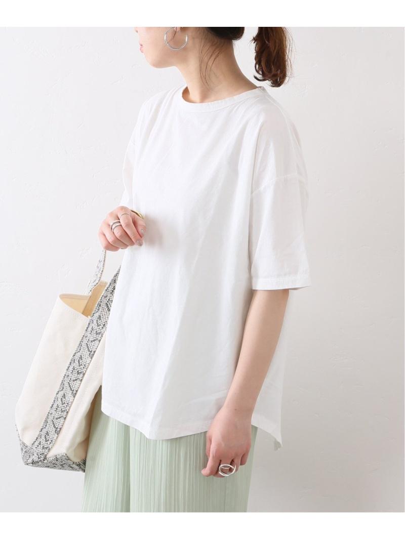 リネンコットンサイロバックスリットTee