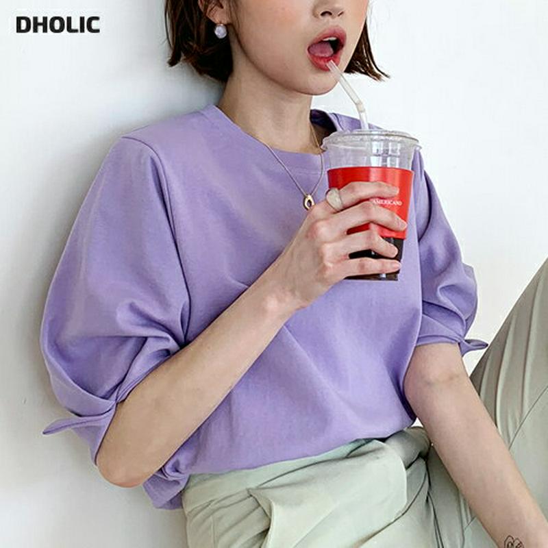 タックスリーブTシャツ・全5色・b55450 レディース 【tops 】【トップス Tシャツ タック タックスリーブ 七分丈 七
