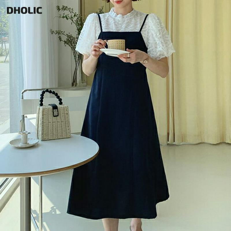 フレアキャミワンピース・全2色・t55462 レディース 【ops】【ワンピース ロング ロングワンピース フレア フレアワンピ