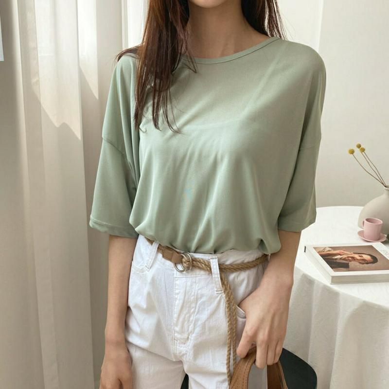 ツイストバックスリットTシャツ・全5色・b59202 レディース 【tops】【トップス Tシャツ 半袖 ハーフスリーブ バック