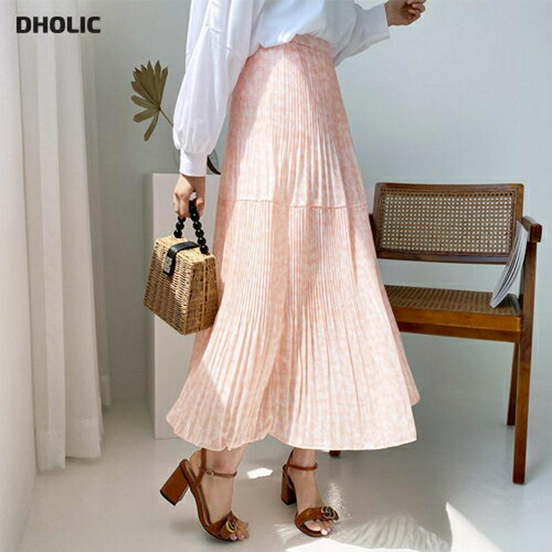 フローラルプリーツスカート・全2色・59222 レディース 【sk】【スカート ロング ロングスカート プリーツ プリーツスカー