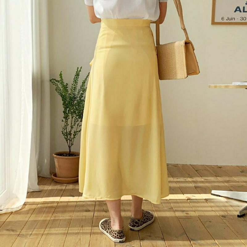 ラッフルフレアスカート・全3色・b62088 レディース【sk】【スカート ロング ロングスカート ラッフル フリル フレア フ