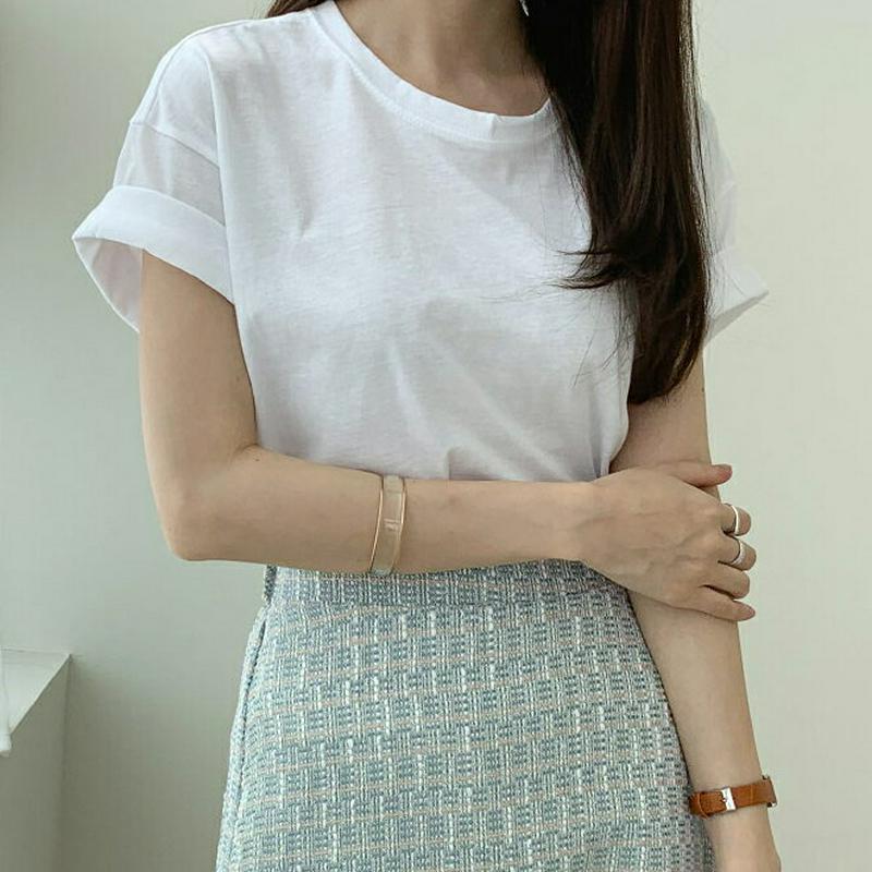≪人気商品再入荷≫バックツイストTシャツ・全4色・t62082 レディース【tops】 韓国 ファッション トップス Tシャツ 半袖 ツイスト バックシャン バックコンシャス ハーフスリーブ 単色 無地 シンプル カジュアル 春 夏 ハイホリHIHOLLI