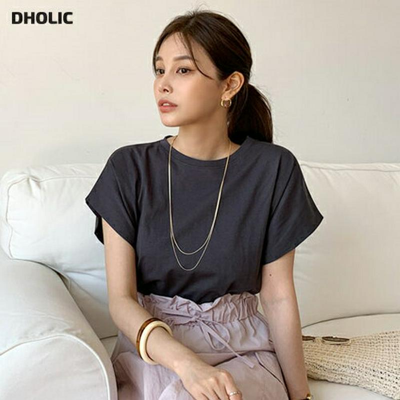 ドルマンショートスリーブTシャツ・全4色・t62007 レディース【tops】【トップス Tシャツ 半袖 ショートスリーブ 単色