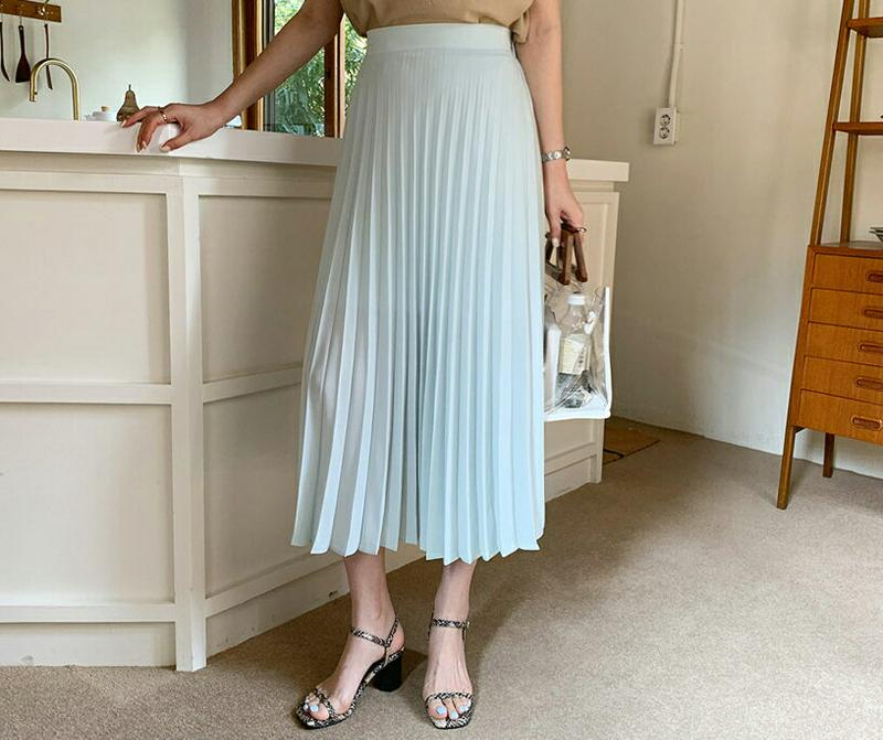 バックゴムリーツスカート・全3色・b62025 レディース【sk】【スカート ロング ロングスカート プリーツ プリーツスカート