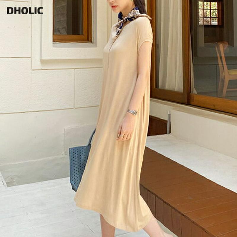 キャップスリーブワンピース・全4色・b62017 レディース【ops】【ワンピース ミディ丈 ミディワンピース 半袖 ショートス