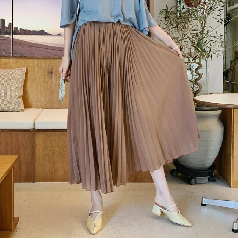 プリーツフレアパンツ・全2色・b61996 レディース【pt】【パンツ プリーツ プリーツパンツ ワイドパンツ ワイド フレア 