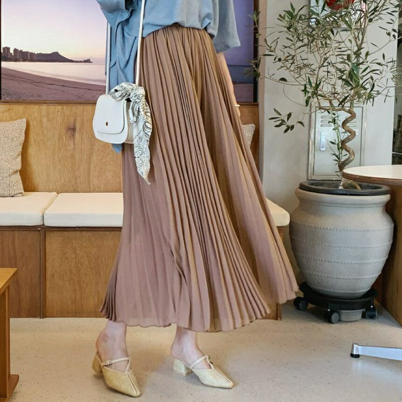 プリーツフレアパンツ・全2色・b61996 レディース【pt】【パンツ プリーツ プリーツパンツ ワイドパンツ ワイド フレア 