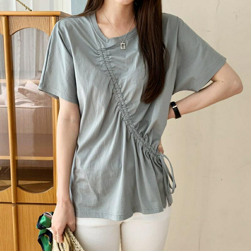 ダイアゴナルドロストTシャツ・全3色・b62044 レディース【tops】【トップス Tシャツ 半袖 ハーフスリーブ ダイアゴナ