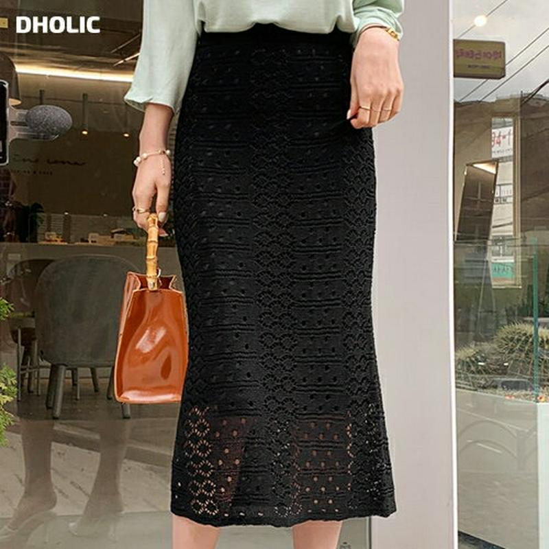 シアースカート・全2色・b61949 レディース【sk】【スカート ロング ロングスカート シアー 透け感 フェミニン ニット 