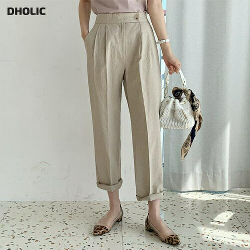 リネン混タックパンツ・全3色・t61994 レディース【pt】【パンツ ロングパンツ ズボン ボトムス リネン タック　タックパ