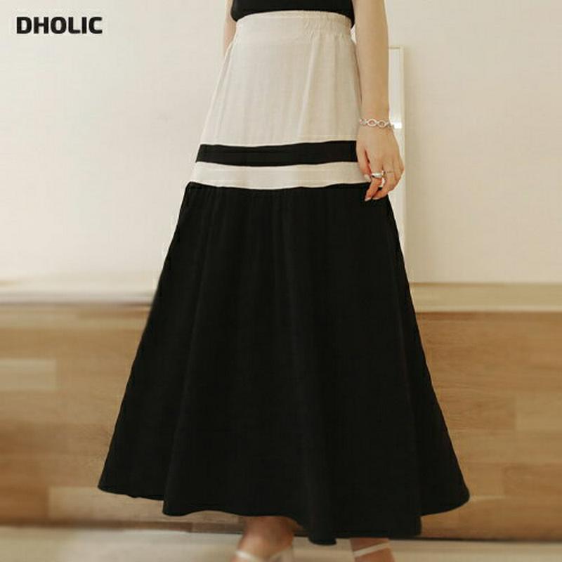 バイカラーフレアスカート・全2色・b61951 レディース【sk】【スカート ロング ロングスカート バイカラー フレア フレア