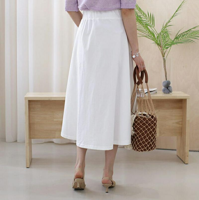 ボタンフレアスカート・全3色・b61899 レディース【sk】【スカート ロング ロングスカート フレア フレアスカート 単色 