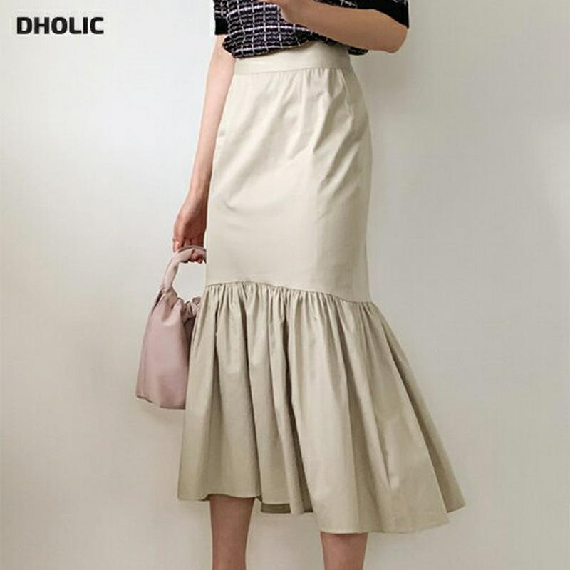 フレアヘムスカート・全2色・t59099 レディース 【sk】【スカート ミディ丈 ミディスカート フレア フレアスカート 大人