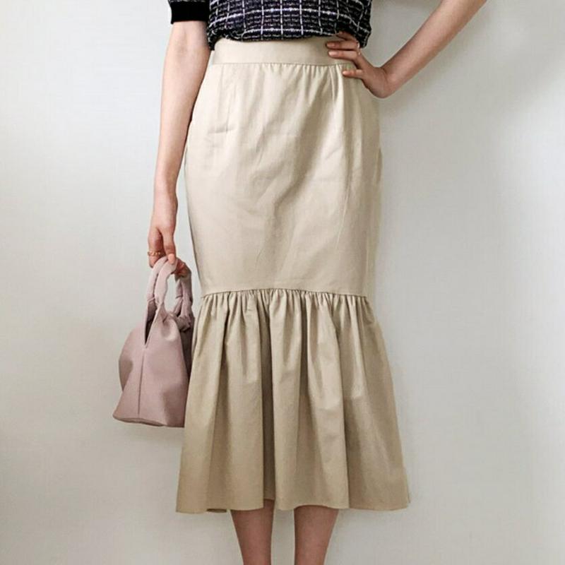 フレアヘムスカート・全2色・t59099 レディース 【sk】【スカート ミディ丈 ミディスカート フレア フレアスカート 大人