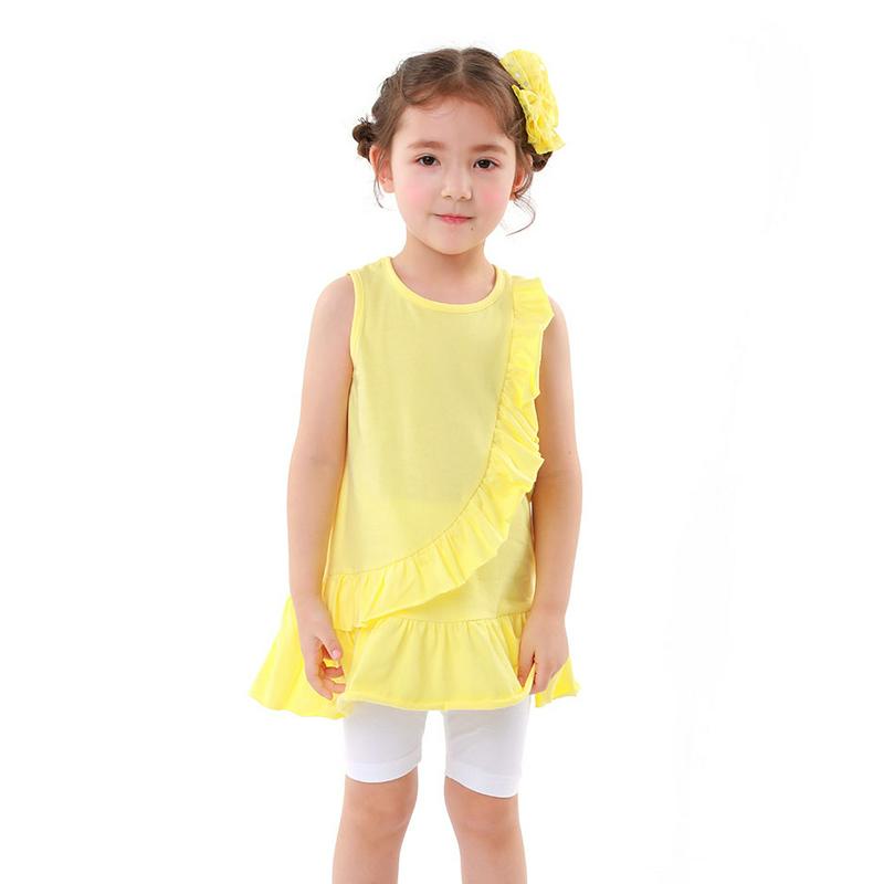 ラッフルラインスリーブレスワンピース・p001567 キッズ【3~8才】【ops】【ワンピース スリーブレス ノースリーブ ラッフル フリル 可愛い かわいい 単色 ガーリー 女の子 子供 こども 子供服 こども服】【KIDS】