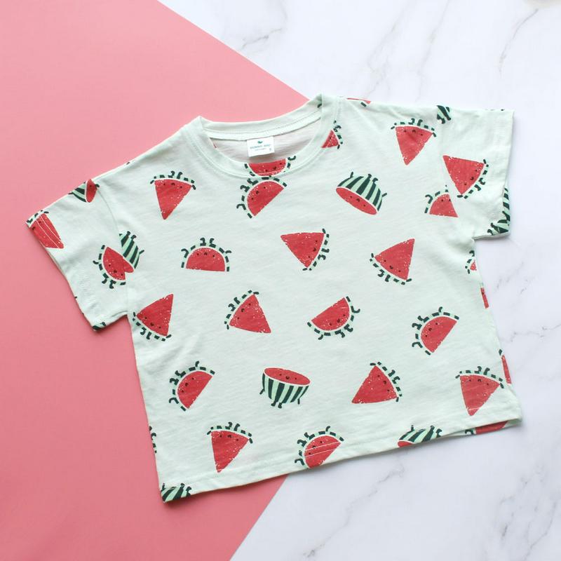 フルーツ半袖Tシャツ・p001321 キッズ【3~8才】【tops】【トップス Tシャツ 半袖 ハーフスリーブ 果物 くだもの 