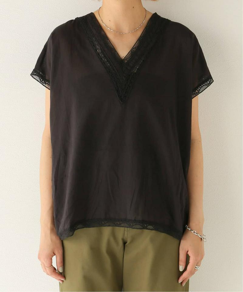 【SOIL/ソイル】 V-NECK N/S PULLOVER：ブラウス◆（JOURNAL STANDARD relume）