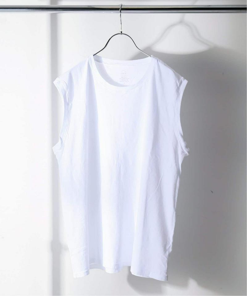 ORGANIC COTTON / オーガニックコットン : SLEEVELESS TEE(SAVE KHAKI UNITED)