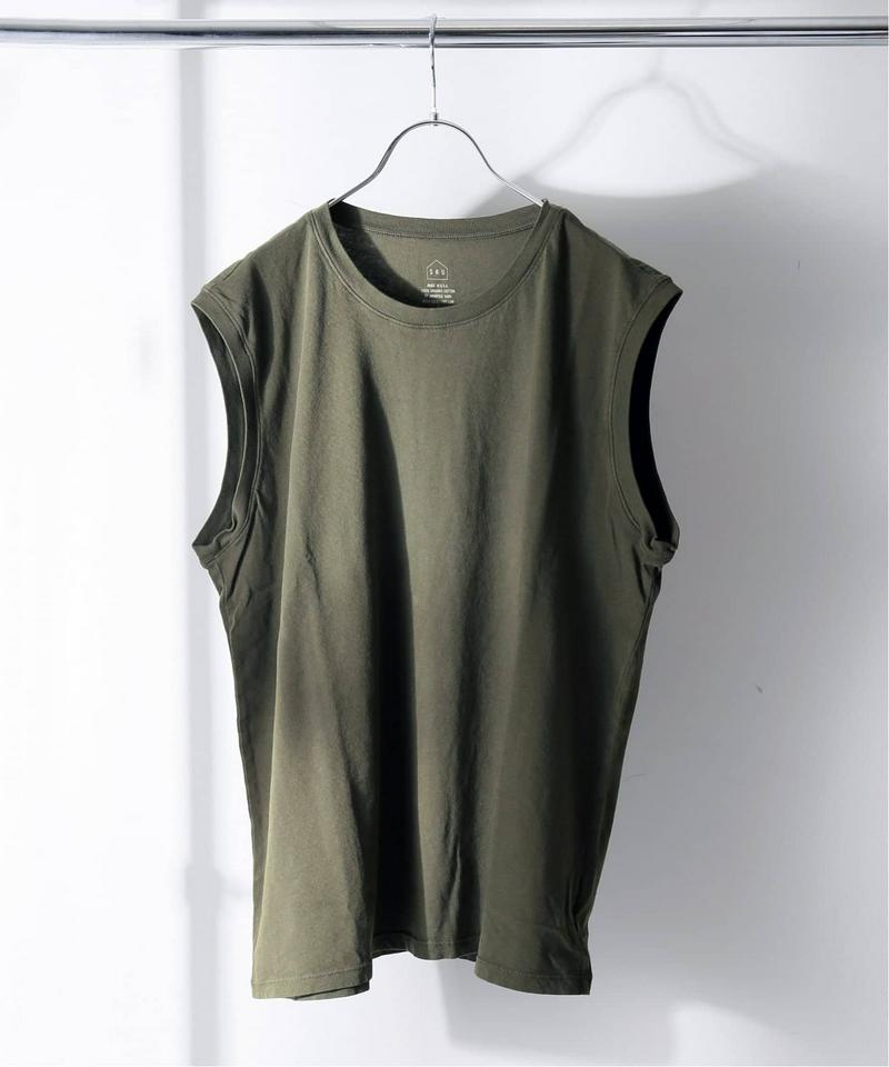 ORGANIC COTTON / オーガニックコットン : SLEEVELESS TEE(SAVE KHAKI UNITED)