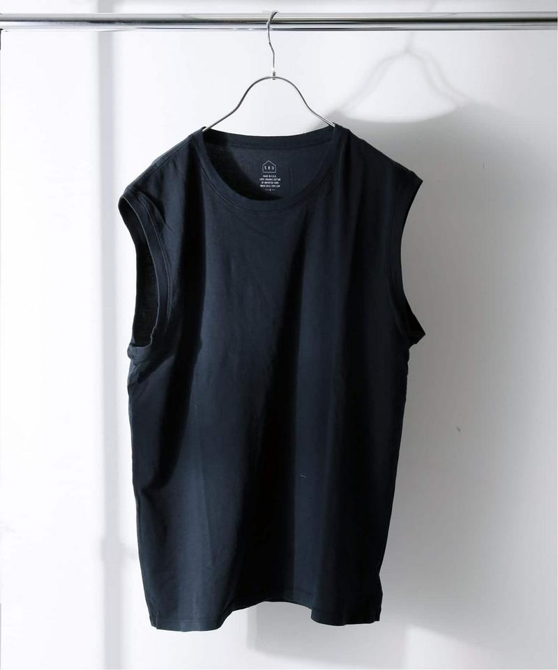 ORGANIC COTTON / オーガニックコットン : SLEEVELESS TEE(SAVE KHAKI UNITED)