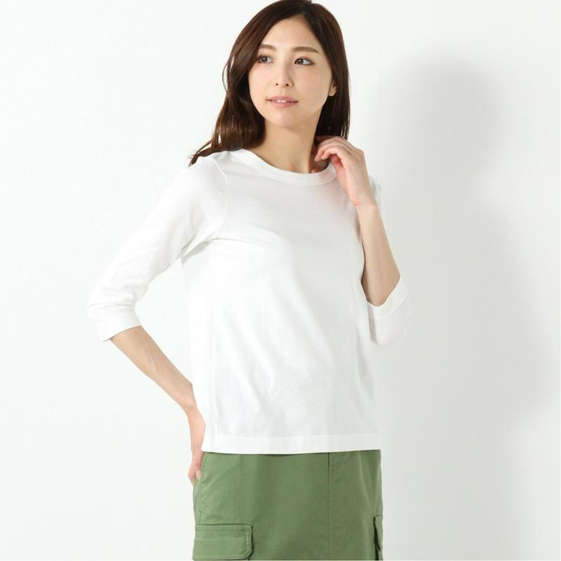 オーガニックコットン７分袖Ｔシャツ（ページワン/PAGE ONE）