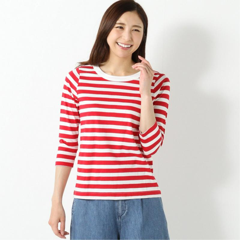 オーガニックコットン７分袖Ｔシャツ（ページワン/PAGE ONE）
