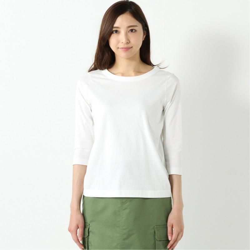 オーガニックコットン７分袖Ｔシャツ（ページワン/PAGE ONE）