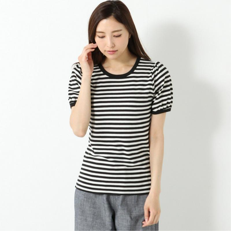 なめらかスムース素材◎半袖パフスリーブＴシャツ