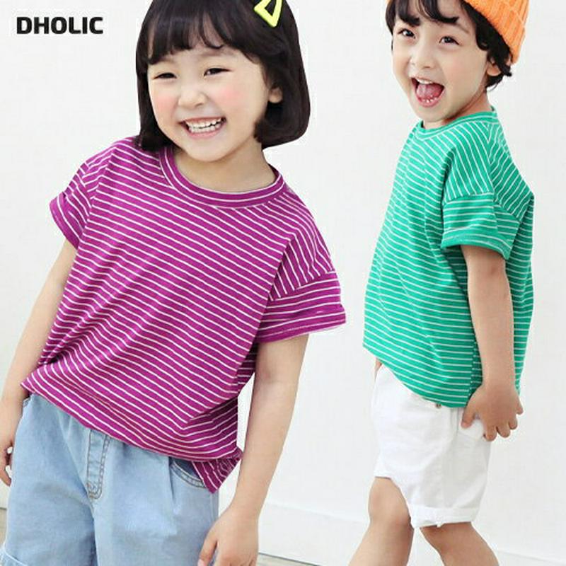 パッチポイントボーダーTシャツ・p001624 キッズ【3~8才】【tops】【トップス Tシャツ 半袖 ハーフスリーブ ボーダー カジュアル ラフ 女の子 男の子 子供 こども 子供服 こども服】【KIDS】