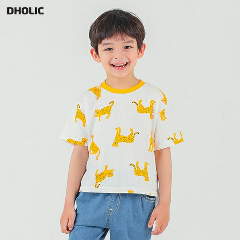 2TYPEパターンTシャツ・p001849 キッズ【3~8才】【tops】【トップス Tシャツ 半袖 ハーフスリーブ カジュアル 総柄 スイカ すいか 動物 どうぶつ 女の子 男の子 子供 こども 子供服 こども服】【KIDS】