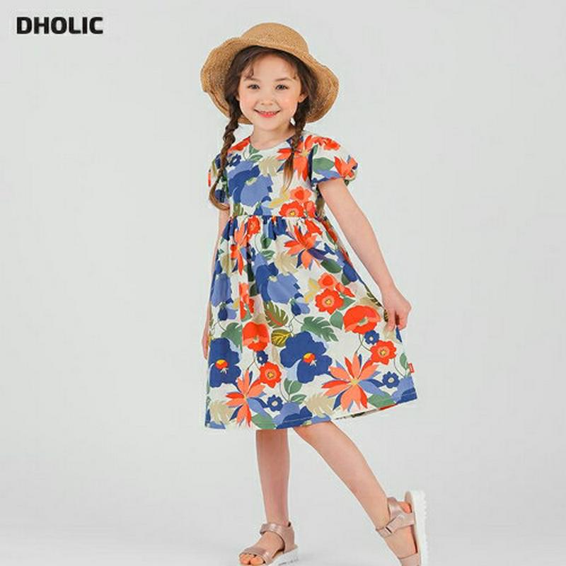 トロピカルワンピース・p001810 キッズ【3~8才】【ops】【ワンピース ミディ丈 ミディワンピース 半袖 花柄 フラワー トロピカル 女の子 子供 こども 子供服 こども服】【KIDS】