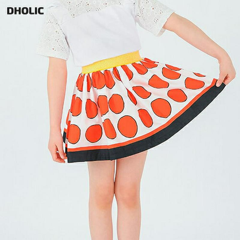 ビタミンドットスカート・p001815 キッズ【3~8才】【sk】【スカート ミニスカート ショート丈 ミニ ドット 柄 女の子 子供 こども 子供服 こども服】【KIDS】