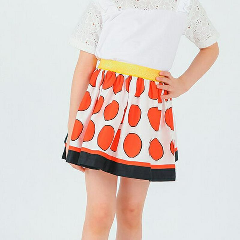 ビタミンドットスカート・p001815 キッズ【3~8才】【sk】【スカート ミニスカート ショート丈 ミニ ドット 柄 女の子 子供 こども 子供服 こども服】【KIDS】