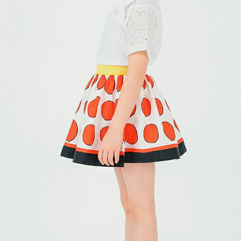 ビタミンドットスカート・p001815 キッズ【3~8才】【sk】【スカート ミニスカート ショート丈 ミニ ドット 柄 女の子 子供 こども 子供服 こども服】【KIDS】