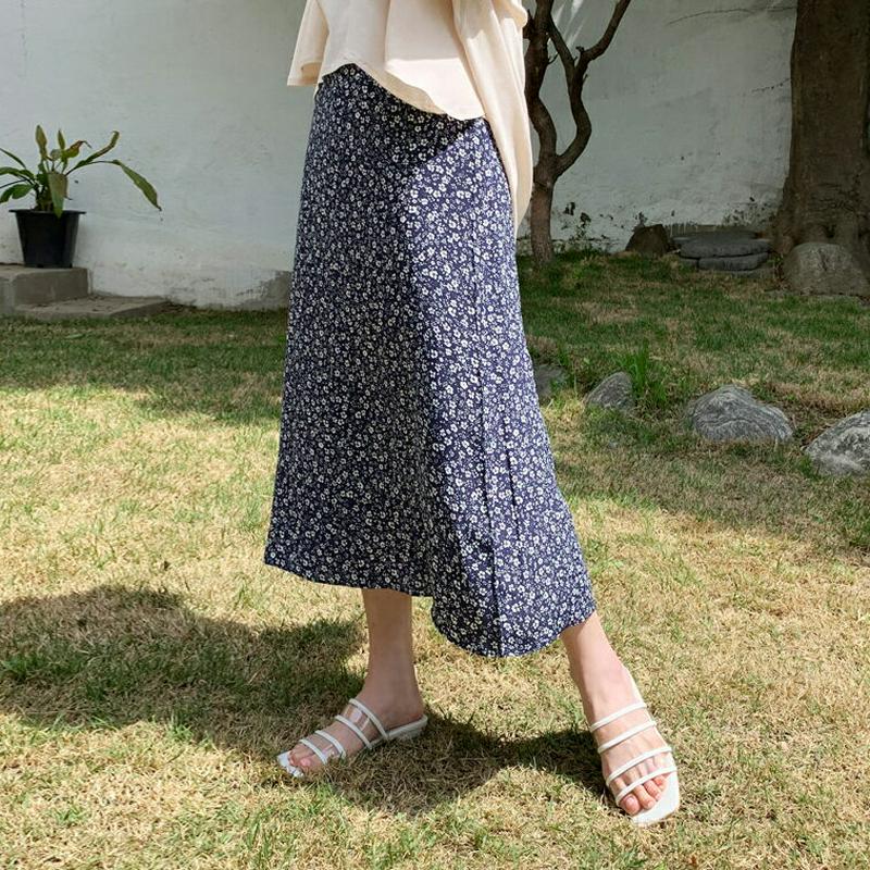 小花柄ロングスカート・全3色・b55550 レディース 【sk】【スカート ロングスカート ロング 花柄 フラワー 小花柄 フェ