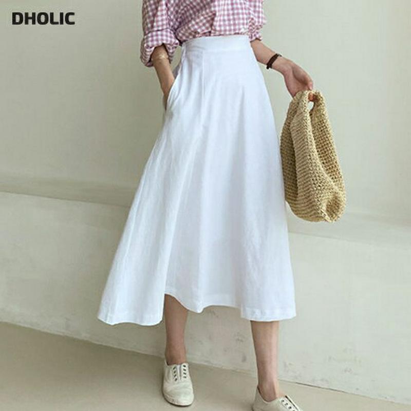 Aラインスカート・全5色・b62172 レディース【sk】【スカート ロング ロングスカート Aライン 単色 無地 シンプル 大