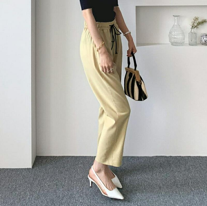 ドロストワイドパンツ・全3色・b62131 レディース【pt】【ワイドパンツ ロングパンツ ワイド ロング パンツ ズボン ボト