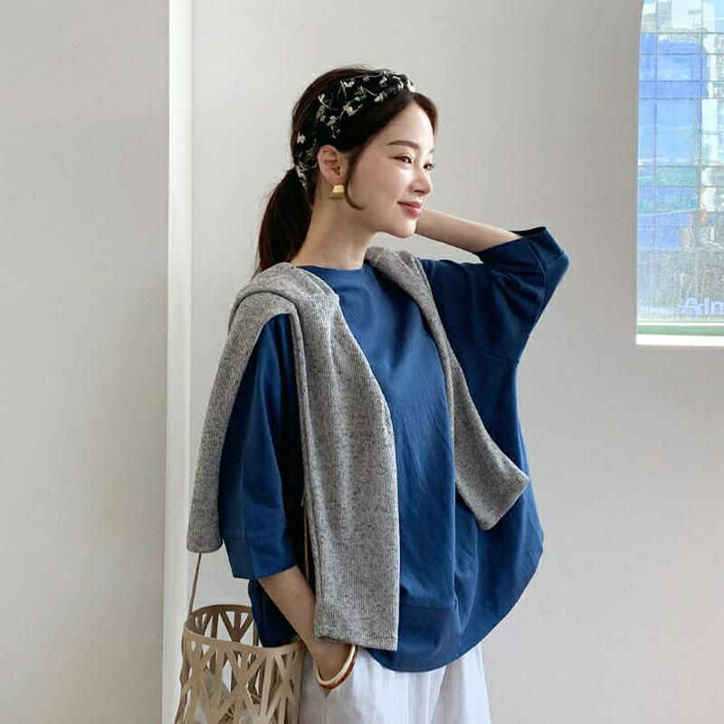 ラグランフレアTシャツ・全3色・b62109 レディース【tops】【トップス Tシャツ 七分丈 七分袖 7分袖 7分丈 ラグラ