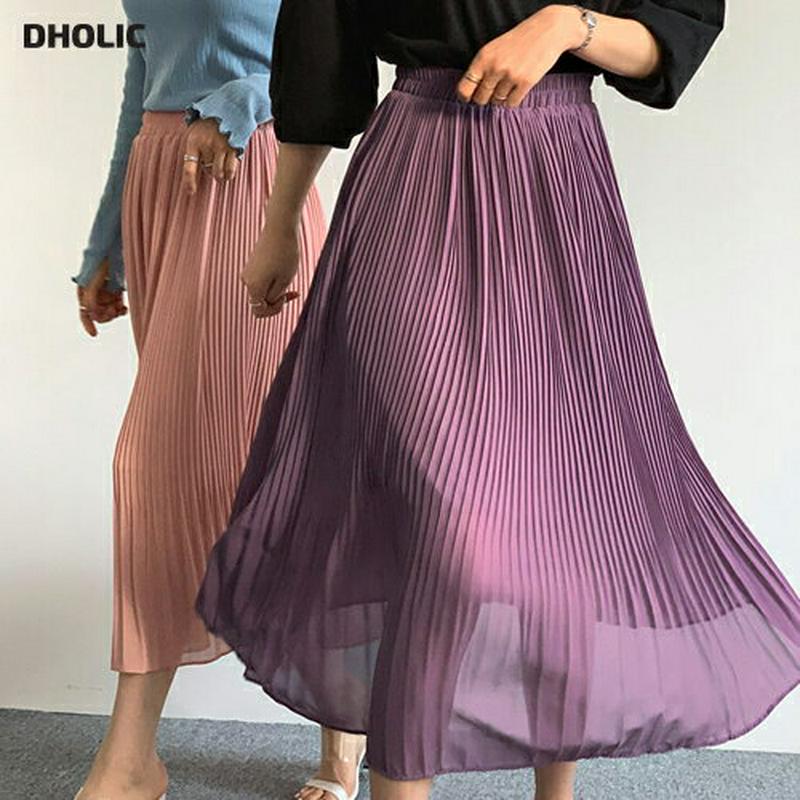 イージープリーツスカート・全5色・b62137 レディース【sk】【スカート ロング ロングスカート プリーツ プリーツスカート