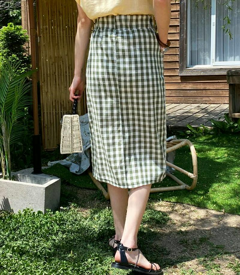 2TYPEスリットスカート・全5色・b59267 レディース 【sk】【スカート ミディ丈 ミディスカート スリット 単色 無地