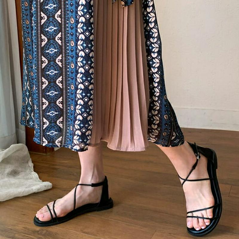 パターン配色プリーツスカート・全1色・b59265 レディース 【sk】【スカート ロング ロングスカート プリーツ プリーツス