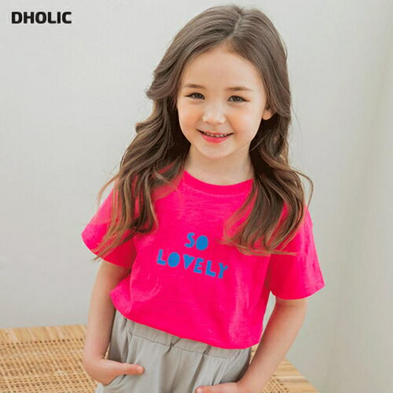 So lovely半袖Tシャツ(ピンク)・p001633 キッズ【3~8才】【tops】【トップス Tシャツ 半袖 ハーフスリー