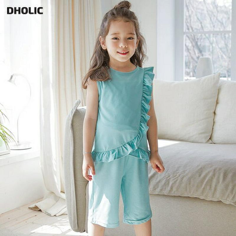 フリルディテールタンクトップSET・p001636 キッズ【3~8才】【tops】【セットアップ トップス スリーブレス ノース