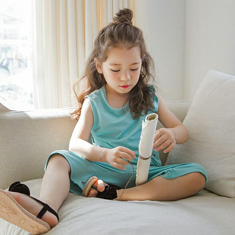 フリルディテールタンクトップSET・p001636 キッズ【3~8才】【tops】【セットアップ トップス スリーブレス ノース