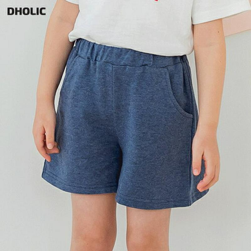 コットンショートパンツ(ブルー)・p001727 キッズ【3~8才】【pt】【パンツ ショートパンツ 半ズボン ズボン ボトムス